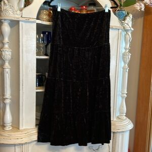 Laura layered crushed velvet maxi